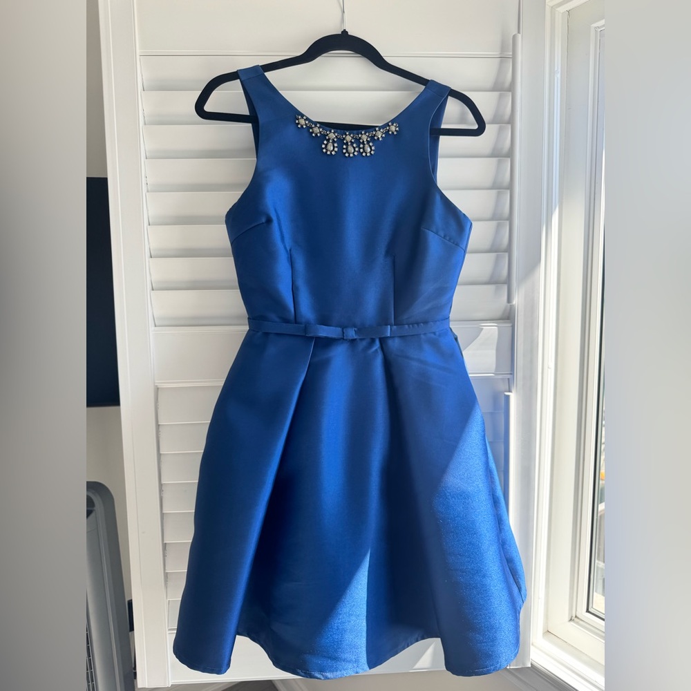 Elegant Blue Kids Dress with Embellishments